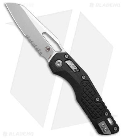 Microtech Standard Issue MSI Ram-Lok Knife Frag Black G-10 (3.8" Serrated)