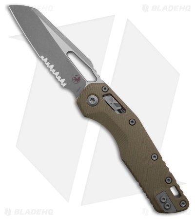 Microtech Standard Issue MSI Ram-Lok Knife Fluted OD Green G-10 (3.8" Apoc Serr)