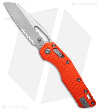 Microtech Standard Issue MSI Ram-Lok Knife Orange Polymer (3.9" Stonewash Serr)