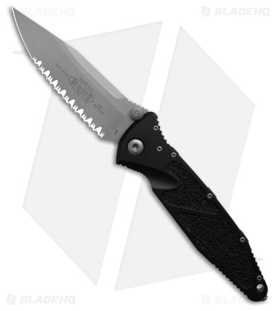 Microtech Socom Elite S/E Knife Black Aluminum (4" Apocalyptic Full Serr)