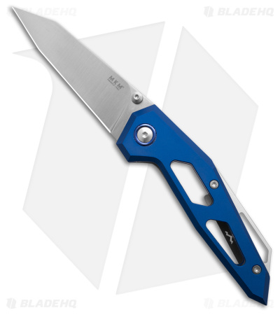 MKM Edge Liner Lock Knife Blue Aluminum (2.9" Satin) EGL-ABL