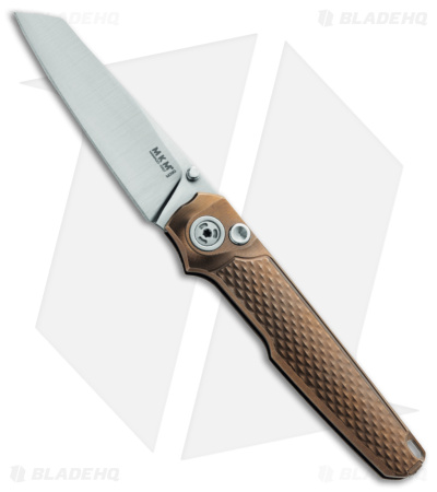 MKM Miura Button Lock Knife Bronze Ti (2.72" Satin M390) MK MI-TBR