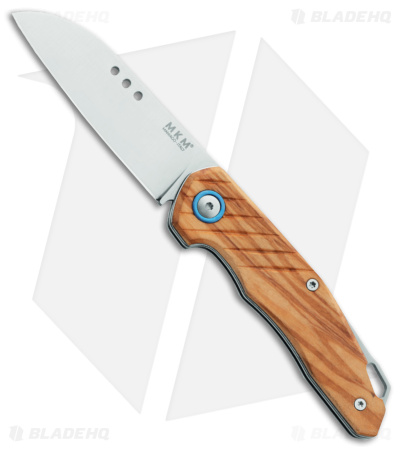 MKM Anso Root Slip Joint Knife Olive Wood (2.8" Satin) RT-O