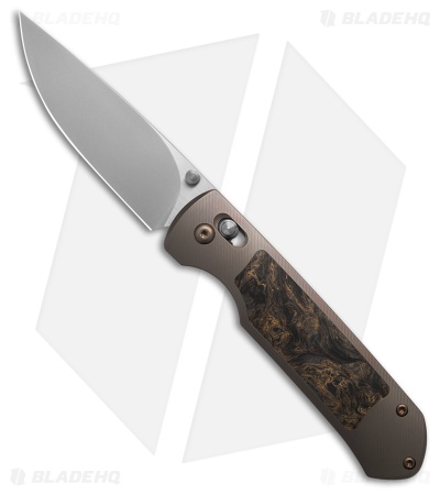 Ohlone Knives Bronze Goat AXL V2 Bar Lock Knife Dark Matter FC (3.5" Satin)