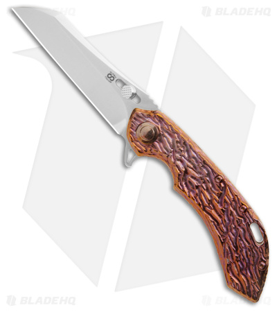 Olamic Cutlery Wayfarer 247 Frame Lock Knife Molten Burple Titanium (3.5