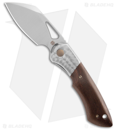 Olamic WhipperSnapper BL Knife Sheepsfoot Space Coral & Titanium (2.9