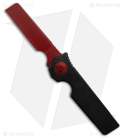 Paragon Krazor Gravity Knife Black Aluminum (4" Red)