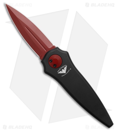 Paragon Warlock-X Folding Knife Smooth Black Cerakote (4" Red 1-Groove)