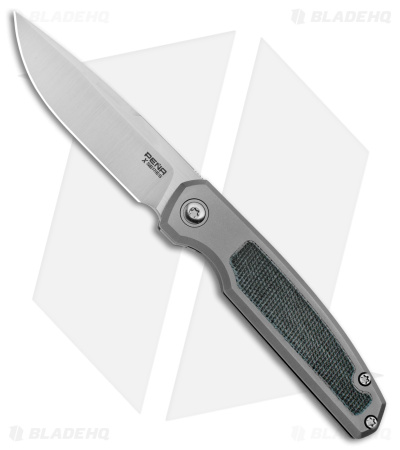 Pena Knives X-Series Caballero Knife Titanium/Black Micarta (2.9" Black)