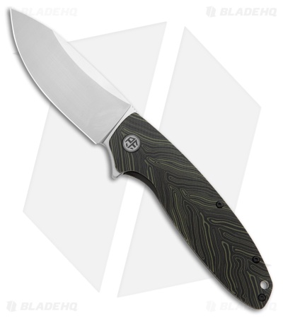Petrified Fish Terra Liner Lock Knife Black/Green G-mascus (3.75" Satin)