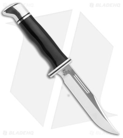 Buck 117 Brahma Fixed Blade Knife Black Phenolic (4.5" Satin) 0117BKS-B