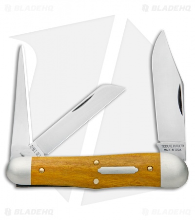 GEC #29 Tidioute Cutlery Stockyard Whittler Pocket Knife Orange Osage 291319
