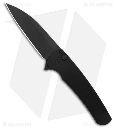 Pro-Tech Malibu MagnaCut Button Lock Knife Black Aluminum (3.25" DLC)