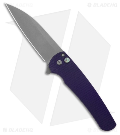 Pro-Tech Malibu MagnaCut Wharncliffe Knife Textured Purple Aluminum (3.3" SW)