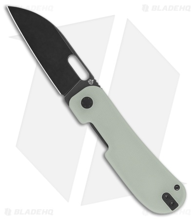 QSP Jacob Lundquist Variant PE Liner Lock Knife Jade G-10 (3" Black SW)