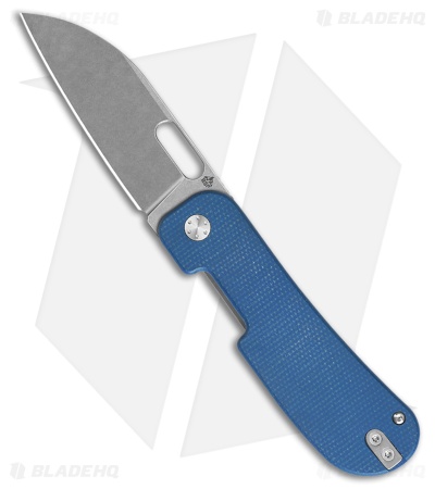QSP Jacob Lundquist Variant PE Sheepsfoot Liner Lock Knife Blue G-10 (3" SW)