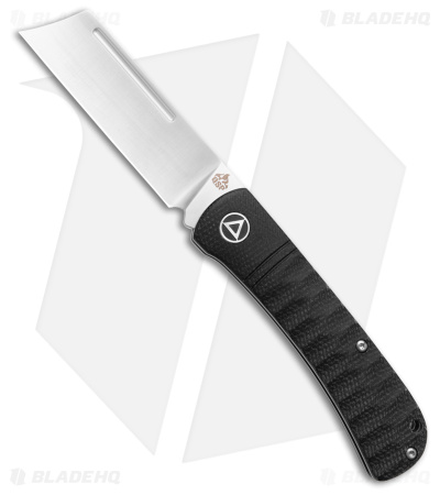 QSP Hedgehog Slip Joint Knife Black Micarta (3" Satin)