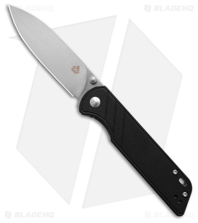 QSP Parrot V2 Liner Lock Knife Black G-10 (3.25" Satin) QS102-A