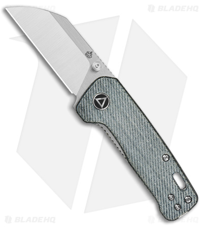 QSP Penguin Mini Liner Lock Knife Blue Denim Micarta (2.25" Satin)