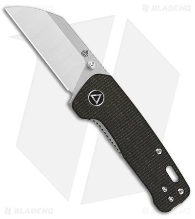 QSP Penguin Mini Liner Lock Knife Brown Micarta (2.25" Satin)