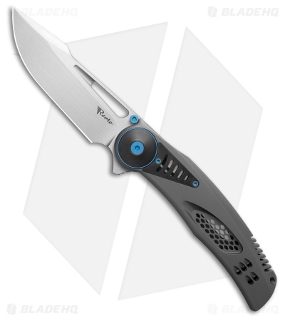 Reate GTR Frame Lock Knife Titanium w/ Zirconium Inlay/Clip (3.6" Satin)