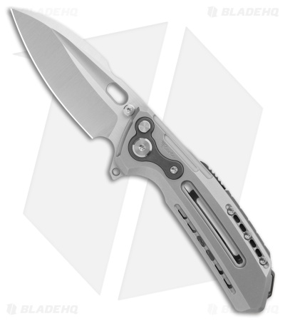 Reate Knives T6000 Frame Lock/Button Lock Knife Titanium (3.1" Satin)