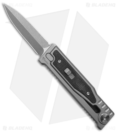 Reate EXO-Mini Drop Point Gravity Knife Blue Aluminum (2.625" Two-Tone)