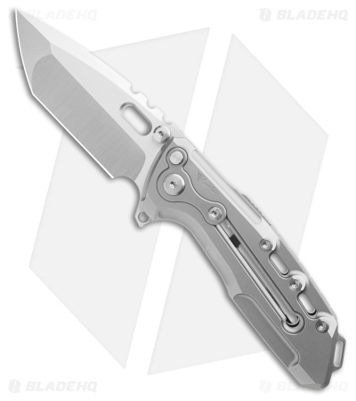 Reate Knives T1000 Frame Lock/Button Lock Knife Titanium (3.8" Satin)