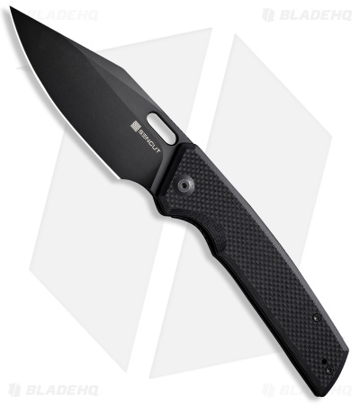 SENCUT GlideStrike Liner Lock Knife Black G-10 (3.75" Black Stonewash) S23018-1