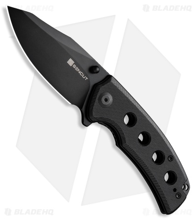 SENCUT Excalis Reverse Tanto Liner Lock Knife Black G-10 (3" Black)