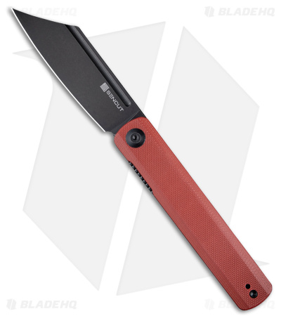 SENCUT Bronte Reverse Tanto Liner Lock Knife Burgundy G-10 (3.38" BW) SA08D