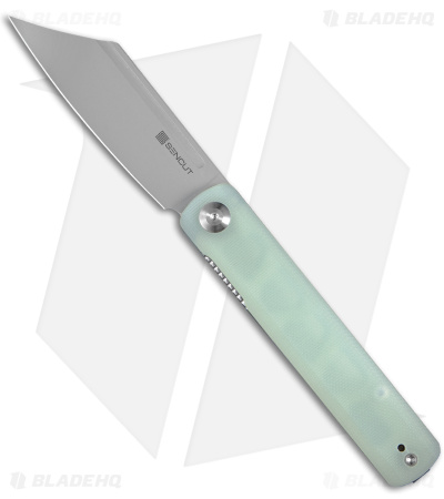 SENCUT Bronte Reverse Tanto Knife Natural G-10 (3.38" Stonewashed) SA08C
