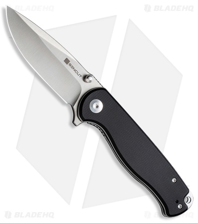 SENCUT Errant Liner Lock Knife Black Micarta (3.5" Satin)