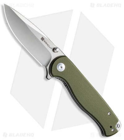 SENCUT Errant Liner Lock Knife OD Green G-10 (3.5" Satin)