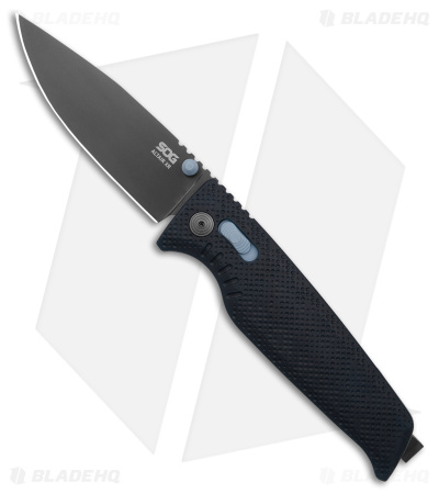 SOG Altair XR Lock Folding Knife Squid Ink Black/Blue Nylon (3.2" Black)