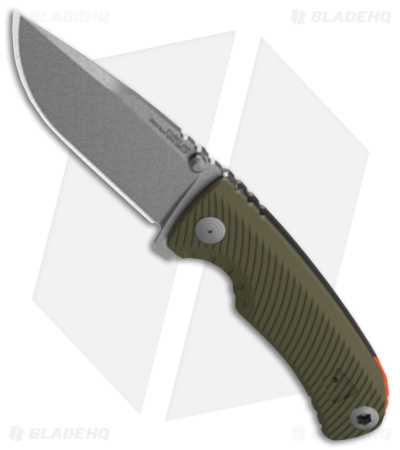 SOG Tellus ATK Assisted Frame Lock Knife OD Green/Orange (3.2" SW)