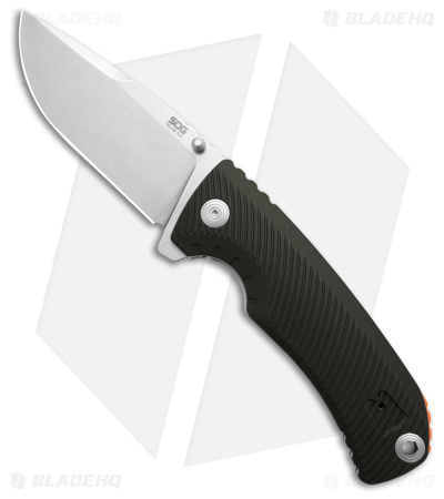 SOG Tellus Frame Lock Knife OD Green FRN (3.65" Stonewash Cryo 440)