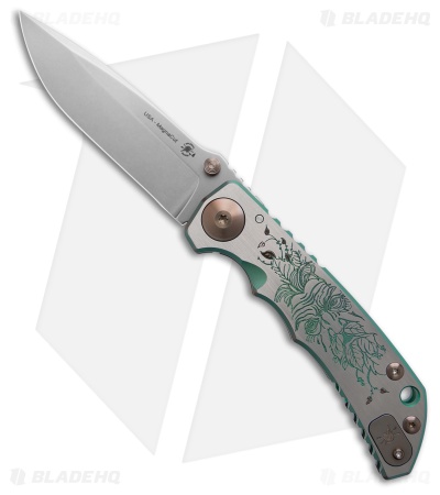 Spartan Blades Harsey Frame Lock Knife Greenman Titanium (3.9