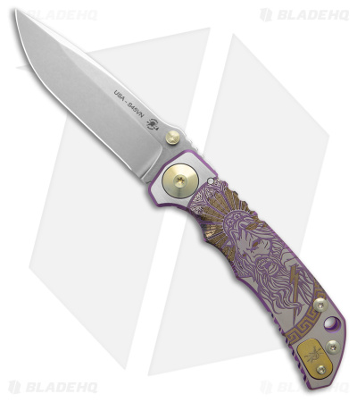 Spartan Blades Harsey Frame Lock Knife Cherry Blossom Titanium (3.9
