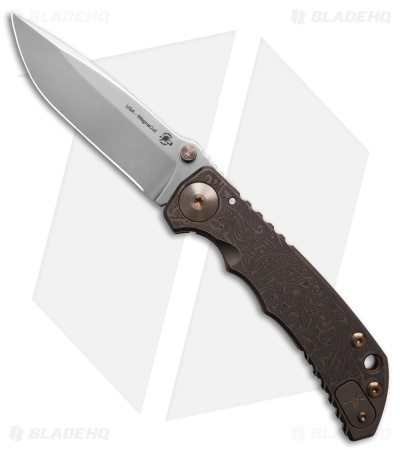Spartan Blades Harsey Frame Lock Knife Special Edition Relic Copper Ti (3.9