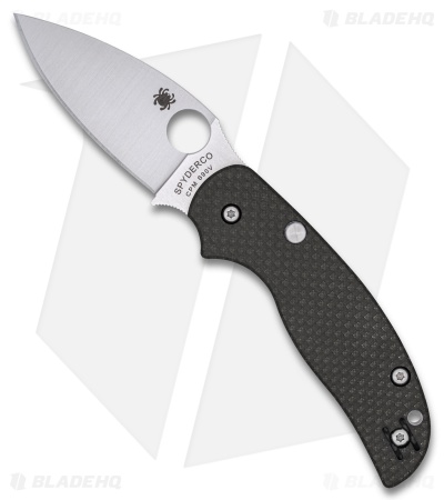 Spyderco Sage 6 Button-Release Compression Lock Knife Carbon Fiber (3" Satin)