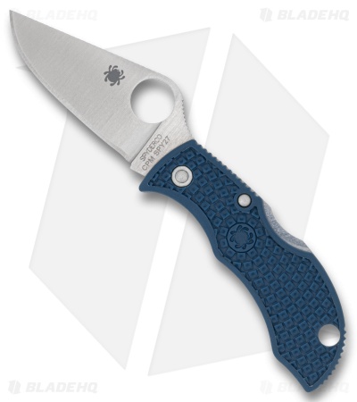 Spyderco Manbug Lockback Knife Cobalt Blue FRN (2" Satin SPY27) MPCBL