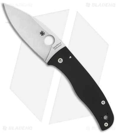 Spyderco Bodacious Compression Lock Knife Black G-10 (3.6" Satin S30V) C263GP