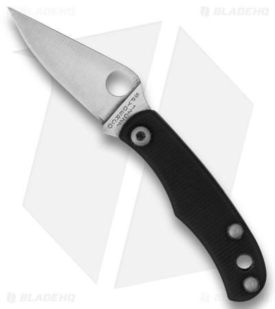 Spyderco Bug Slip Joint Knife Black G-10 (1.3" Satin 12c27)