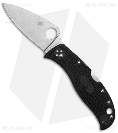 Spyderco LeafJumper Lock Back Knife Black FRN (3" Satin VG10) C262PBK