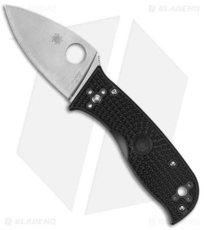 Spyderco Lil' Temperance 3 Lightweight Knife Black FRN (2.9" Satin) C69PBK3