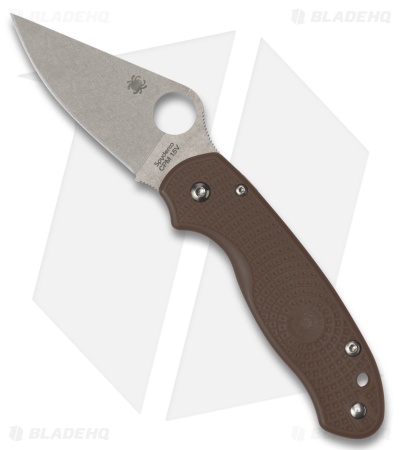 Spyderco Para 3 Lightweight Sprint Run Knife Brown FRN (2.9" SW 15V)