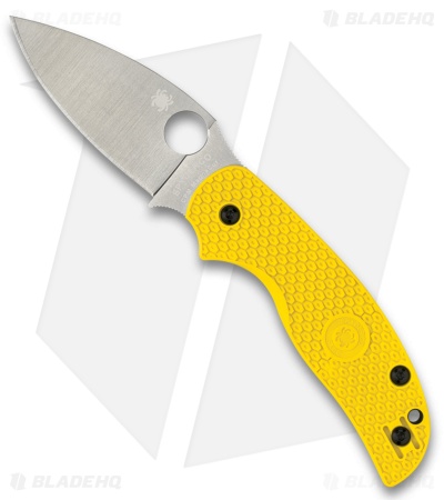 Spyderco Sage 5 Lightweight Salt Compression Lock Knife Yellow FRN (3" Satin)
