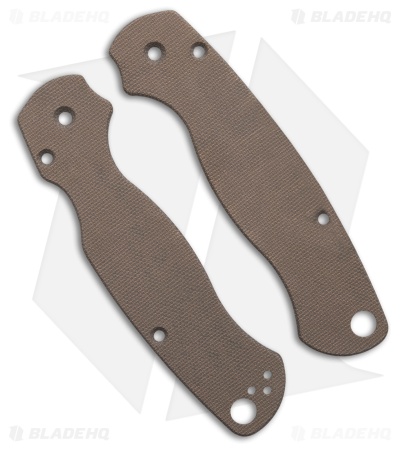Ripp's Garage Tech Spyderco Paramilitary 2 Canvas Micarta Scales - Green