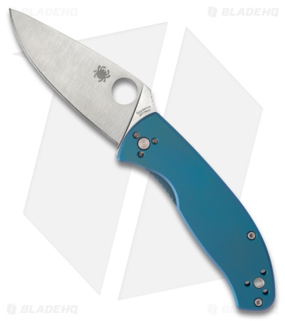 Spyderco Tenacious R.I.L. Frame Lock Knife Blue Titanium (3.4